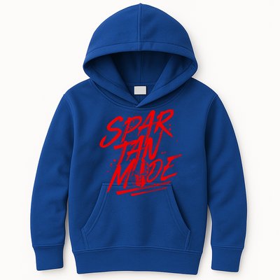 Spartan Mode Workout Gladiator Beast Gym Quote Gift Kids Hoodie