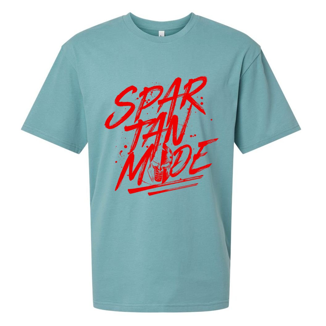 Spartan Mode Workout Gladiator Beast Gym Quote Gift Sueded Cloud Jersey T-Shirt