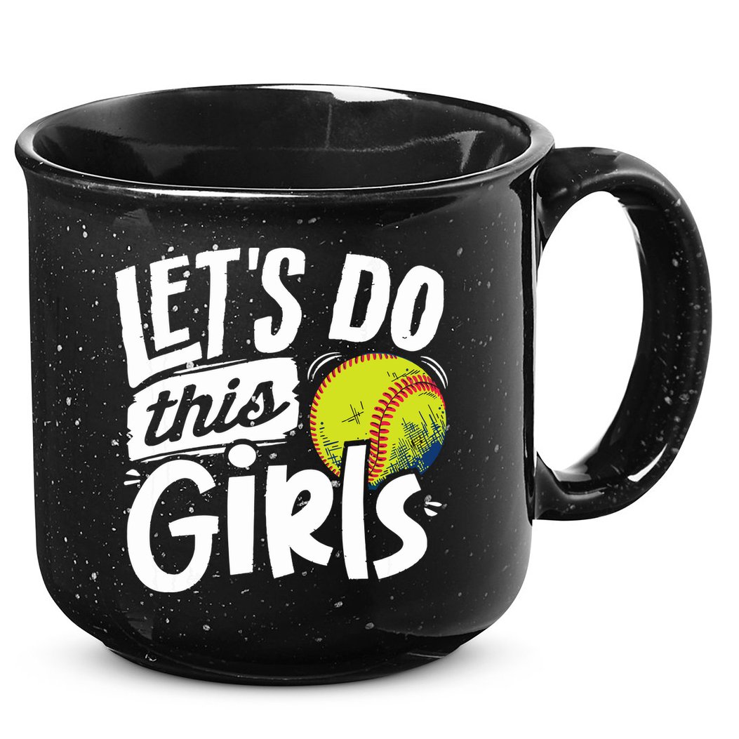 Softball Mom Women Girl Softball Lover 15oz Campfire Ceramic Mug