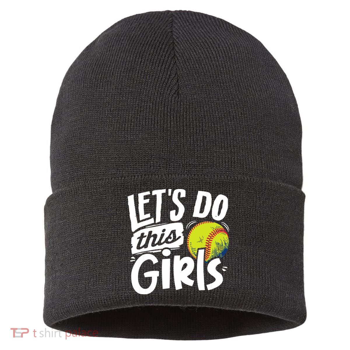 Softball Mom Women Girl Softball Lover Sustainable Knit Beanie
