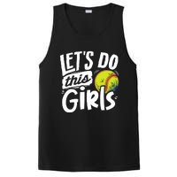 Softball Mom Women Girl Softball Lover PosiCharge Competitor Tank