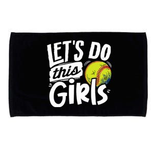 Softball Mom Women Girl Softball Lover Microfiber Hand Towel