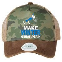 Snowmobile Make Winter Great Again Snowmobiling Gifts Legacy Tie Dye Trucker Hat