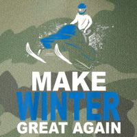 Snowmobile Make Winter Great Again Snowmobiling Gifts Legacy Tie Dye Trucker Hat