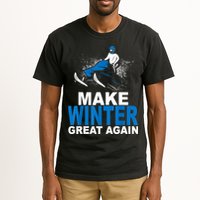 Snowmobile Make Winter Great Again Snowmobiling Gifts Tall T-Shirt