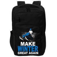 Snowmobile Make Winter Great Again Snowmobiling Gifts Impact Tech Backpack