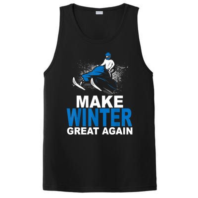 Snowmobile Make Winter Great Again Snowmobiling Gifts PosiCharge Competitor Tank