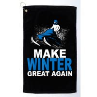 Snowmobile Make Winter Great Again Snowmobiling Gifts Golf Towel