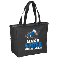 Snowmobile Make Winter Great Again Snowmobiling Gifts Zip Tote Bag