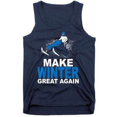 Snowmobile Make Winter Great Again Snowmobiling Gifts Tank Top