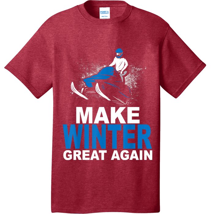 Snowmobile Make Winter Great Again Snowmobiling Gifts T-Shirt