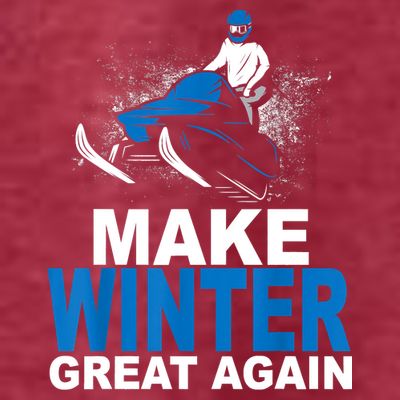 Snowmobile Make Winter Great Again Snowmobiling Gifts T-Shirt