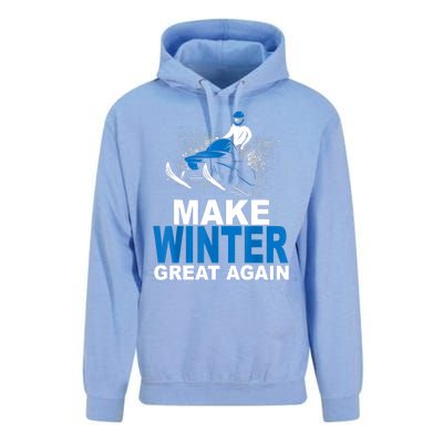 Snowmobile Make Winter Great Again Snowmobiling Gifts Unisex Surf Hoodie