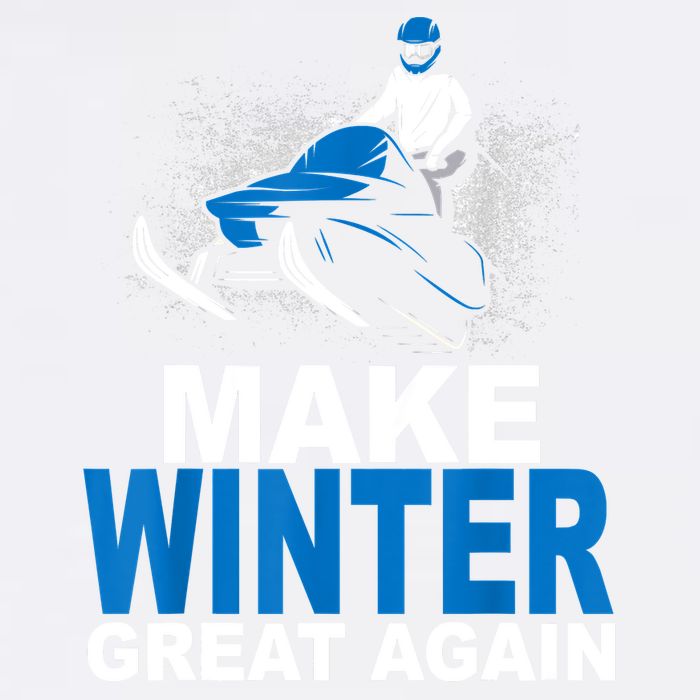 Snowmobile Make Winter Great Again Snowmobiling Gifts Garment-Dyed Sweatshirt