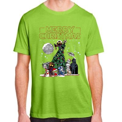 Star Movie Wars Christmas Merry Christmas Adult ChromaSoft Performance T-Shirt