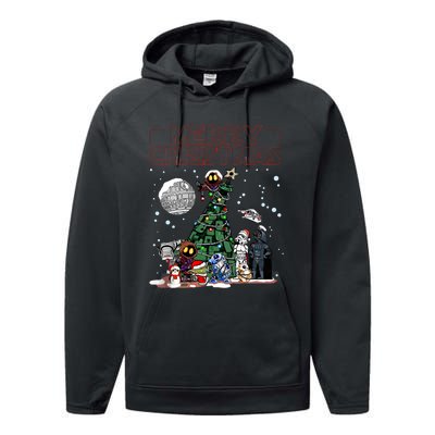 Star Movie Wars Christmas Merry Christmas Performance Fleece Hoodie