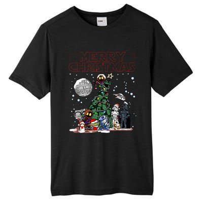 Star Movie Wars Christmas Merry Christmas Tall Fusion ChromaSoft Performance T-Shirt