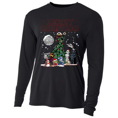 Star Movie Wars Christmas Merry Christmas Cooling Performance Long Sleeve Crew