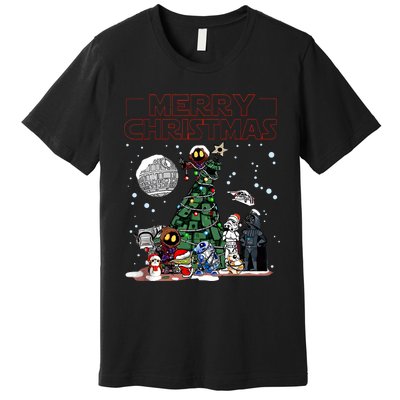 Star Movie Wars Christmas Merry Christmas Premium T-Shirt