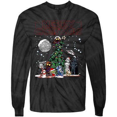 Star Movie Wars Christmas Merry Christmas Tie-Dye Long Sleeve Shirt