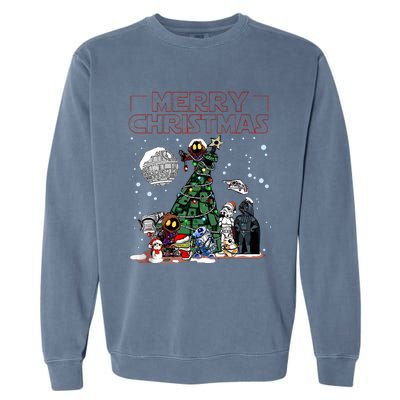 Star Movie Wars Christmas Merry Christmas Garment-Dyed Sweatshirt