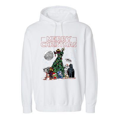 Star Movie Wars Christmas Merry Christmas Garment-Dyed Fleece Hoodie