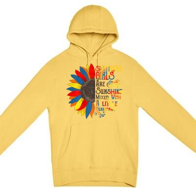 Sunshine Mixed With Hurricane Capricorn Birthday Gift Premium Pullover Hoodie