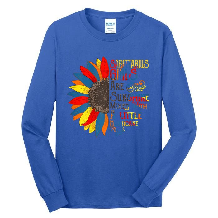 Sunshine Mixed With Hurricane Capricorn Birthday Gift Tall Long Sleeve T-Shirt