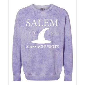 Salem Massachusetts Witch Gift Colorblast Crewneck Sweatshirt