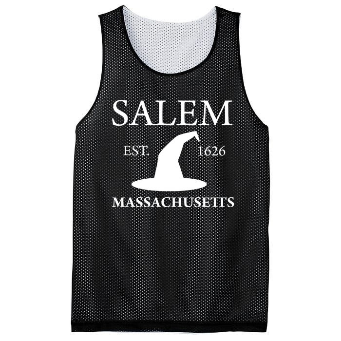 Salem Massachusetts Witch Gift Mesh Reversible Basketball Jersey Tank