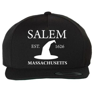 Salem Massachusetts Witch Gift Wool Snapback Cap