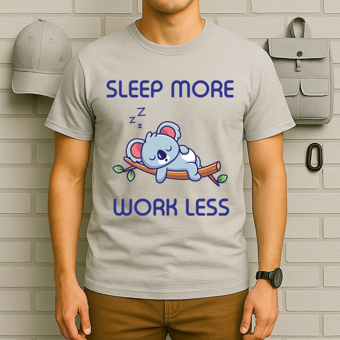 Sleep More Work Less T-Shirt