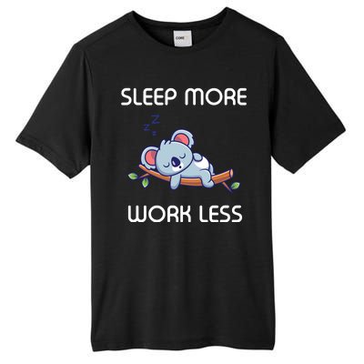 Sleep More Work Less Tall Fusion ChromaSoft Performance T-Shirt