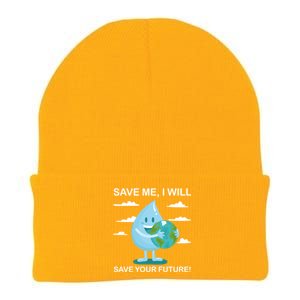 Save Me Will Save Your Future Conserve Water Advocate Gift Knit Cap Winter Beanie