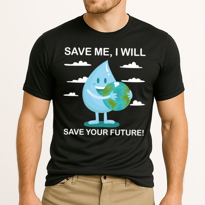 Save Me Will Save Your Future Conserve Water Advocate Gift Cooling Performance Crew T-Shirt