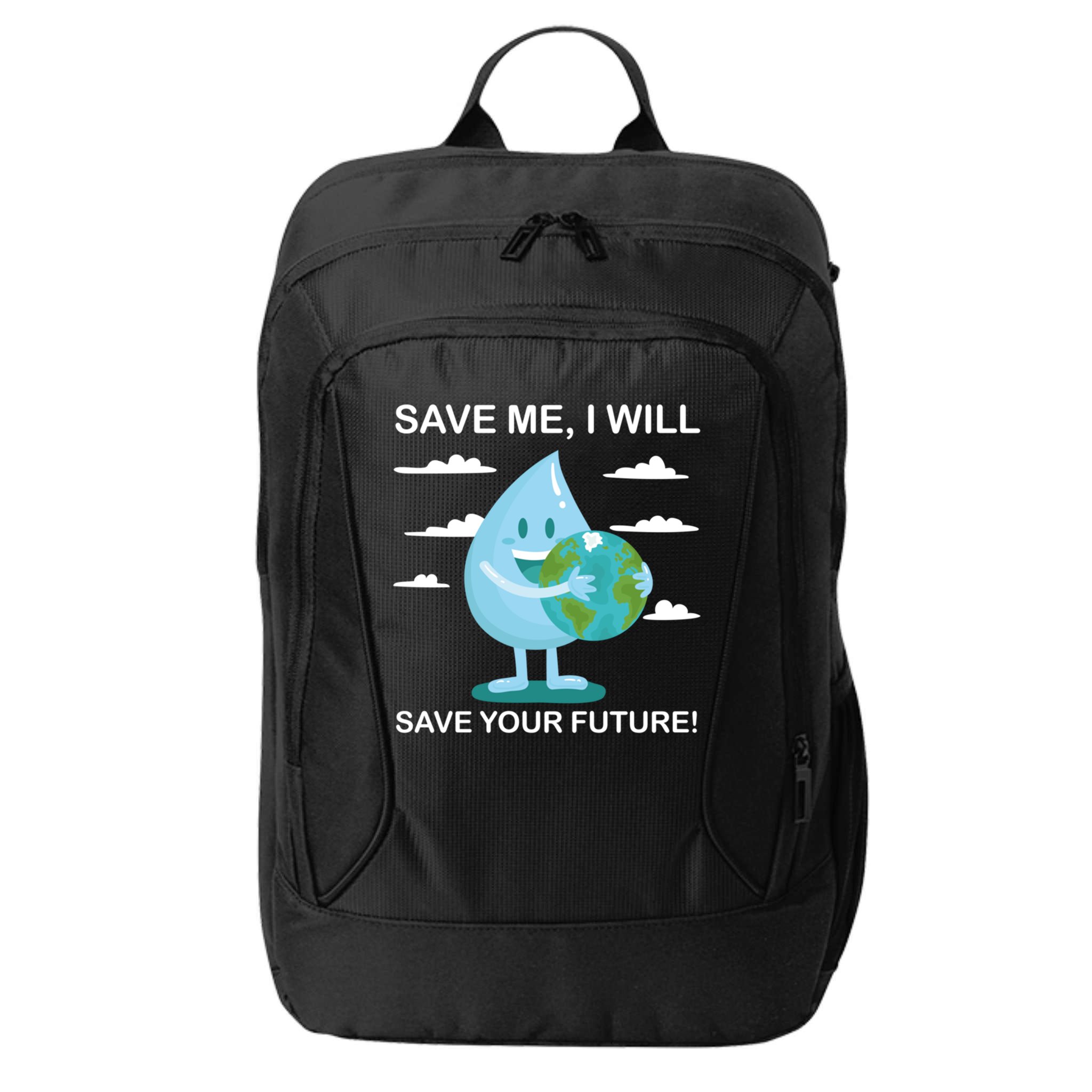 Save Me Will Save Your Future Conserve Water Advocate Gift City Backpack