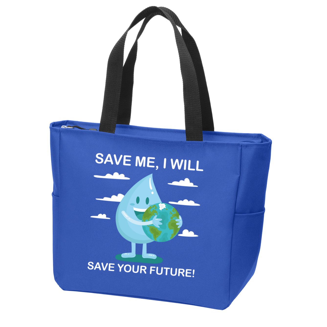 Save Me Will Save Your Future Conserve Water Advocate Gift Zip Tote Bag