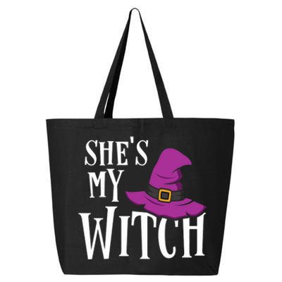 Shes My Witch Funny Matching Halloween Costume Couple 25L Jumbo Tote