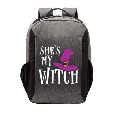 Shes My Witch Funny Matching Halloween Costume Couple Vector Backpack