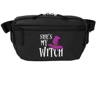 Shes My Witch Funny Matching Halloween Costume Couple Crossbody Pack