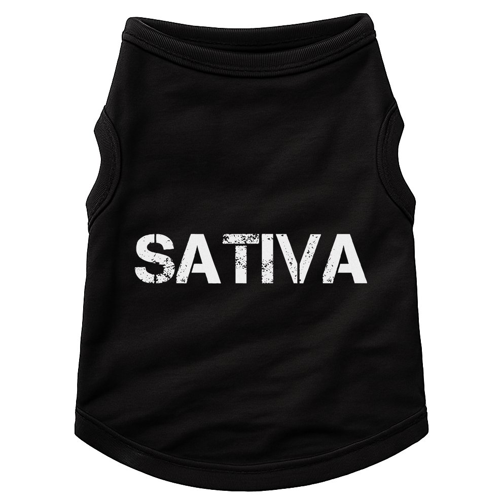 Sativa Marijuana Weed Cannabis Pot Smoker Doggie Tank