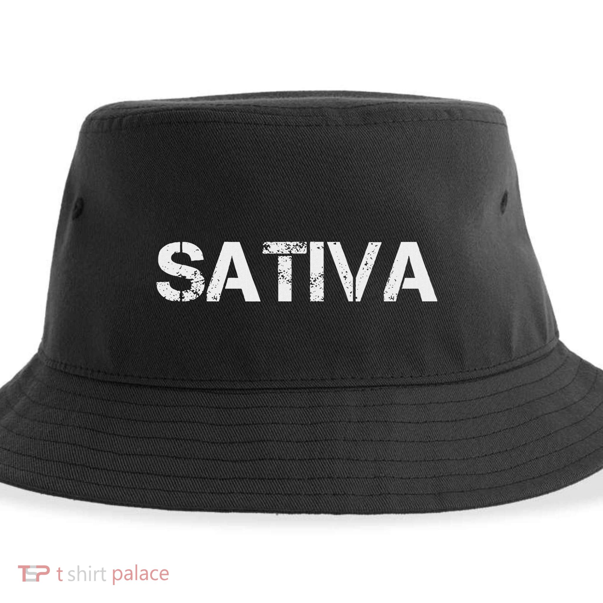 Sativa Marijuana Weed Cannabis Pot Smoker Sustainable Bucket Hat
