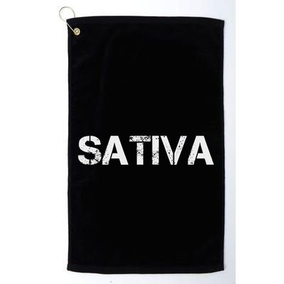 Sativa Marijuana Weed Cannabis Pot Smoker Golf Towel