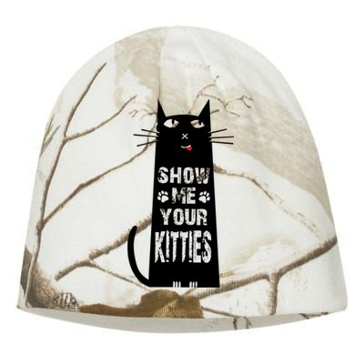 Show Me Your Kitties Cat Funny Cat Lover Gift Kati - Camo Knit Beanie