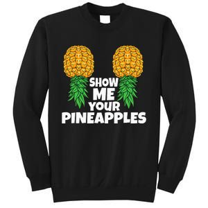 Show Me Your Pineapples Swinger Upside Down Pineapple Men Sweatshirt