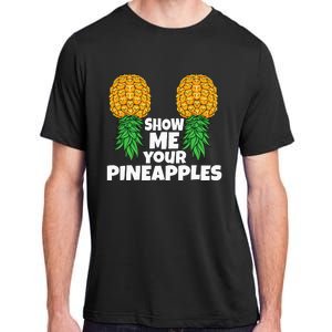 Show Me Your Pineapples Swinger Upside Down Pineapple Men Adult ChromaSoft Performance T-Shirt