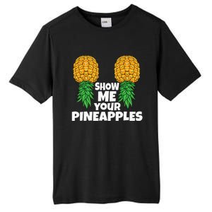 Show Me Your Pineapples Swinger Upside Down Pineapple Men Tall Fusion ChromaSoft Performance T-Shirt