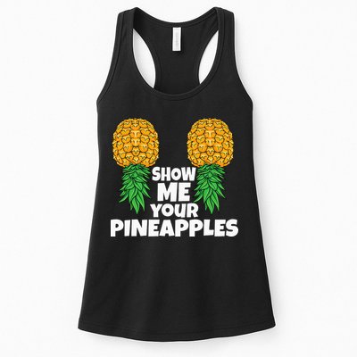 Show Me Your Pineapples Swinger Upside Down Pineapple Men Womens Tank Top