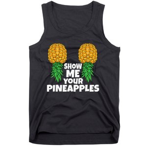 Show Me Your Pineapples Swinger Upside Down Pineapple Men Tank Top