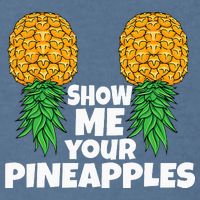 Show Me Your Pineapples Swinger Upside Down Pineapple Men Garment-Dyed Sweatshirt